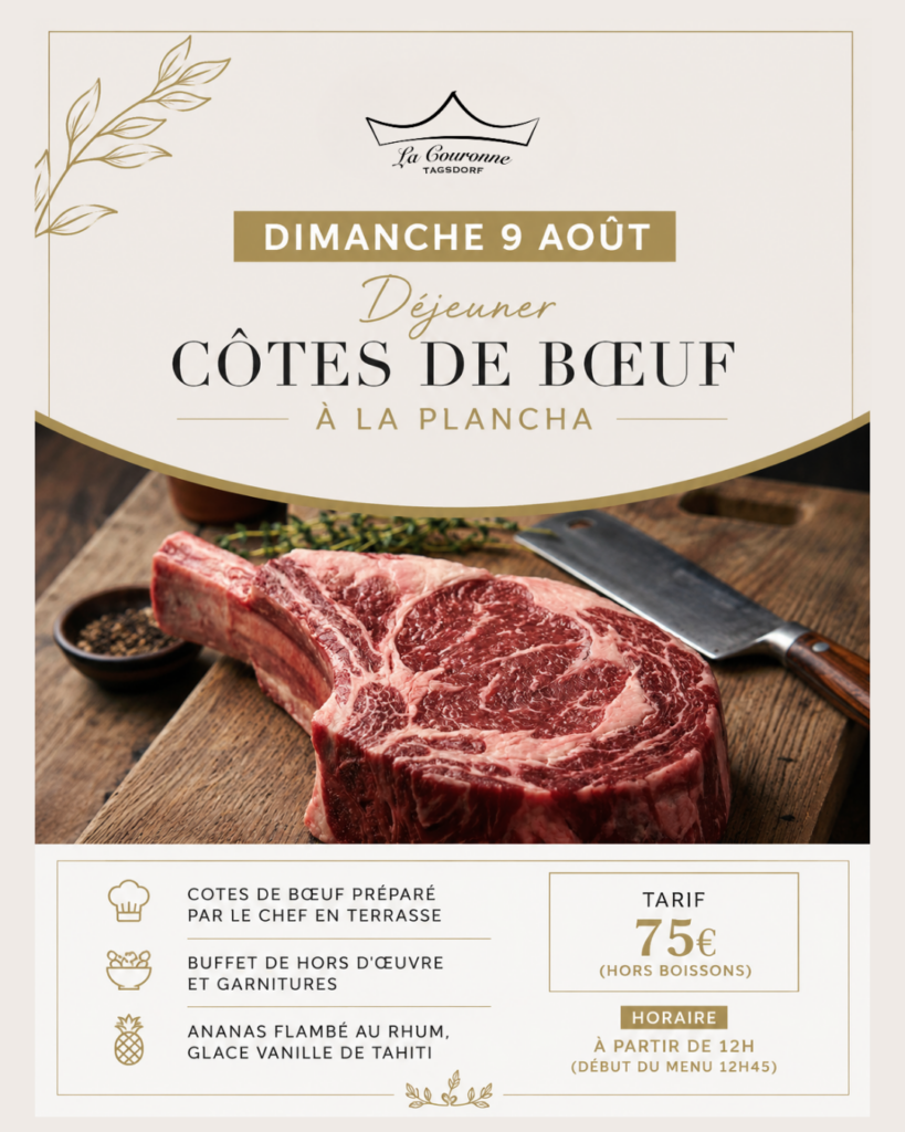 DEJEUNER COTE DE BOEUF