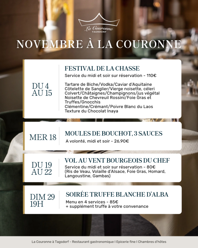 Programme novembre